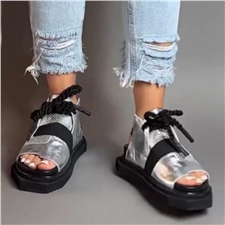 босоножки серебряные