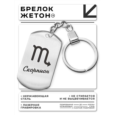 BKZ-091 Брелок Знаки Зодиака - Скорпион