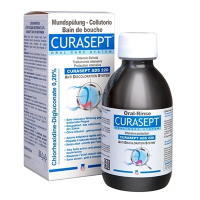 Curasept ADS 220, хлоргексидин 0,2% 200 мл