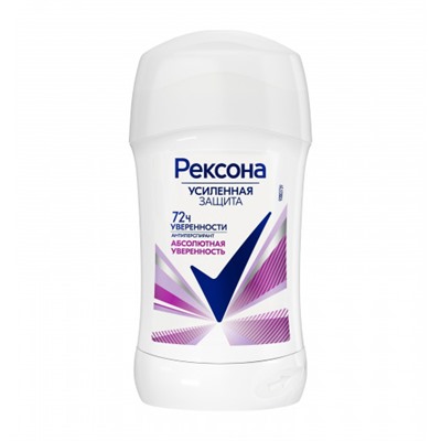 Антиперспирант стик Rexona (Рексона) Абсолютная уверенность, 40 мл