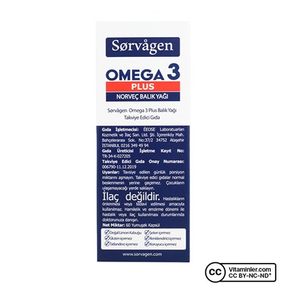 Sorvagen Omega 3 Plus 1200 мг рыбьего жира 60 капсул