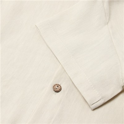 Рубашка для мальчика KAFTAN Linen, р. 34 (122-128), молочный