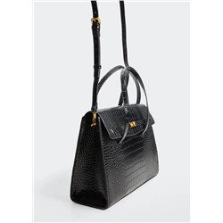 Bolso efecto cocodrilo -  Mujer | MANGO OUTLET España