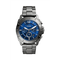 Reloj de cuarzo de acero Privateer - Cronógrafo - Gris oscuro y azul