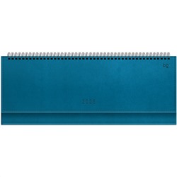 Планинг датированный 2025г., 64л., 330*130мм, кож.зам, BG "Winner. Dark teal", бирюзовый