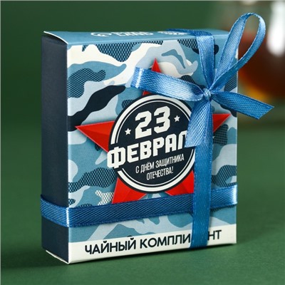 Чай подарочный «23 февраля», 9 г (5 шт. х 1,8 г).