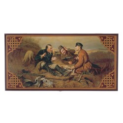 Игра настольная Нарды "Охотники на привале", L50 W26 H4 см