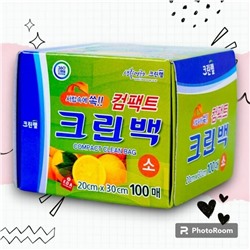 Пакеты фасовочные в коробке с КЛАПАНОМ для отрывания,  РАЗМЕР S 20*30 см, 100 шт
