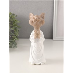 Фигурка полистоун «Кот-мастер карате», 6.5×6.5×18.5 см