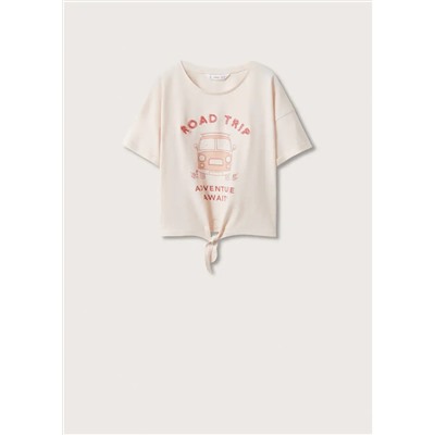 Camiseta estampada abalorios -  Niña | MANGO OUTLET España