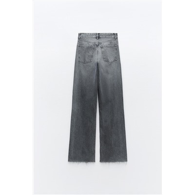 JEANS TRF WIDE LEG TIRO ALTO