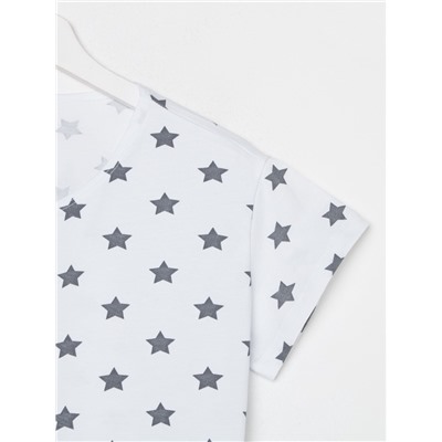 Пижама женская KAFTAN "Star", футболка, шорты, р.44-46