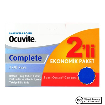 Ocuvite Complete Bausch & Lomb 60 капсул, двойная кампания