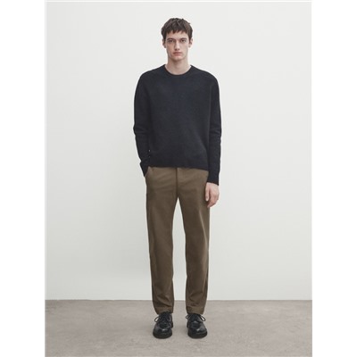 Pantalón chino mezcla algodón slim fit