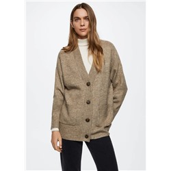 Cárdigan botones oversize -  Mujer | MANGO OUTLET España