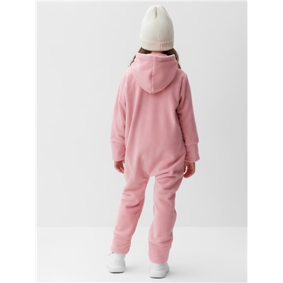 Комбинезон флисовый детский MINAKU: Fleece Soft, розовый, рост 104 см
