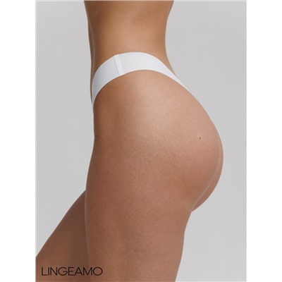Бесшовные трусы стринги Lingeamo белый ВР-03 (1)