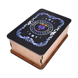 SHK001-022 Шкатулка для гадальных карт Кадуцей, 12х9х5см