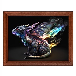POSG-0211 Постер в рамке 23x17см Дракон