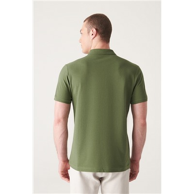 Khaki 100 %хлопок Cool, Polo Yaka футболка