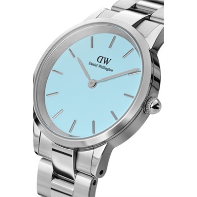 Reloj de cuarzo de acero Iconic Link Capri - 32 mm - Azul y plateado