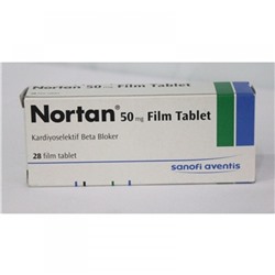 NORTAN 50 mg 28 film tablet(аналог Атенолол) Atenolol