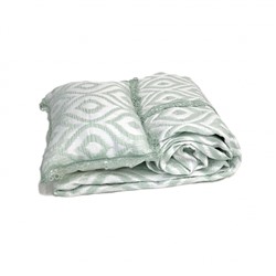 Покрывало  ZEBRA  ALL DAYS IKAT евро (250*260)  Y871 yesil/св.зеленый (Акция)