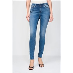 Vaquero skinny fit de tiro alto Luzien - Azul