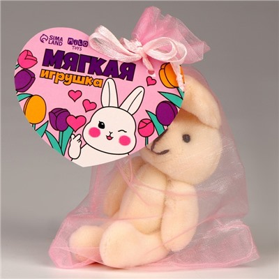 Мягкая игрушка в мешочке «Заяц», МИКС