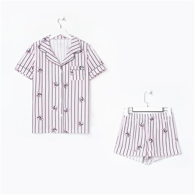 Пижама женская (рубашка и шорты) KAFTAN "Dogs" р. 44-46
