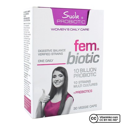 Suda Probiotic Women's Daily Care Fembiotic Пробиотик 30 капсул