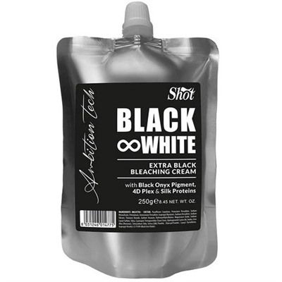 Sh Черный обесцвечивающий крем Black&White для волос 250 мл