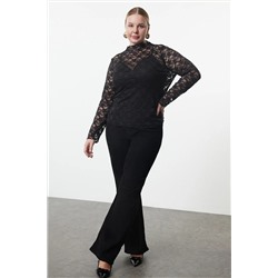 Black Crish Ditting Блузя большого размера TBBAW25AF00008