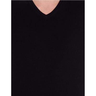 Black Slim Fit Basic T -For