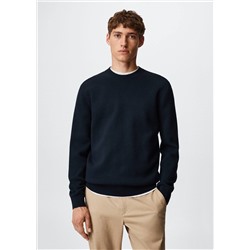 Jersey transpirable cuello redondo -  Hombre | MANGO OUTLET España