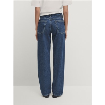 Jeans tiro bajo straight fit regular length