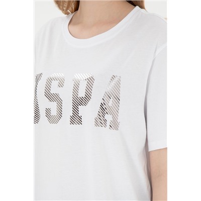 Женщина White Basic T -Fish Surprise Discount в корзине