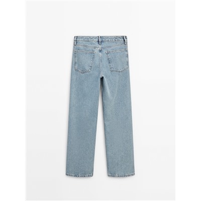 Jeans tiro bajo straight fit regular length