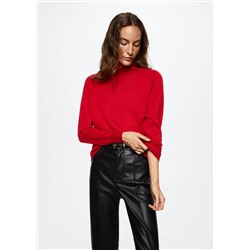 Jersey punto cuello vuelto -  Mujer | MANGO OUTLET España