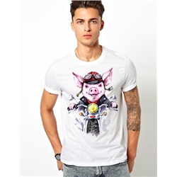 Футболка "Biker Pig"