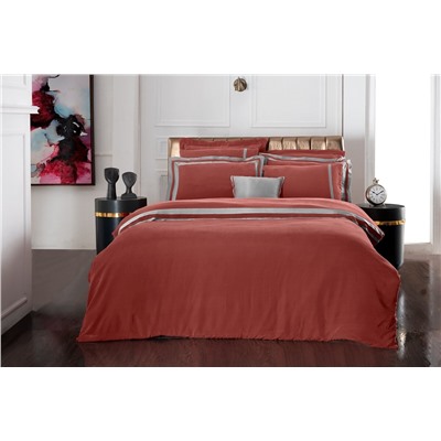 Постельное белье Sarev ELITE GROUP евро N318 KIMERA CUPRO Vegan Silk v5/TABA