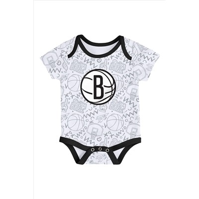 Fanatics NBA Brooklyn Nets Slam Dunk 3pc Black Bodysuit