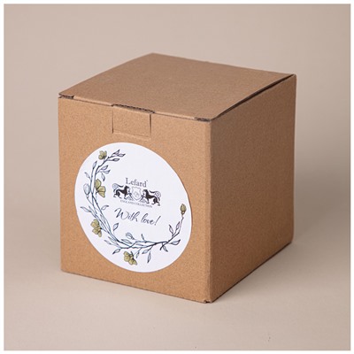 СВЕЧА АРОМАТИЧЕСКАЯ "LOVELY" WHITE 10,5Х10,2Х10 СМ