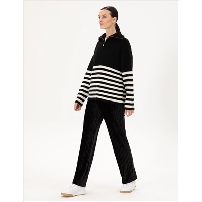 Black Loose Fit Столетный костюм Six