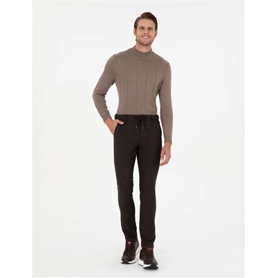 Brown Slim Fit Canvas Bloys