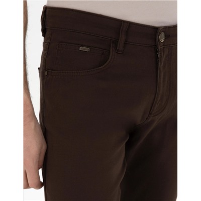 Brown Slim Fit 5 Мобильные брюки Chino