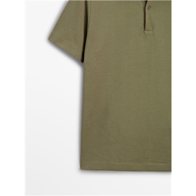 Polo estructura manga corta