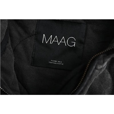 Женская стеганая куртка с потёртостями в ретро стиле MAA*G