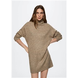 Vestido cuello alto -  Mujer | MANGO OUTLET España