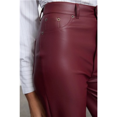 Bordeaux расслабленная/повседневная прямая/труба Siving Sewing Details Twoaw25pl00068